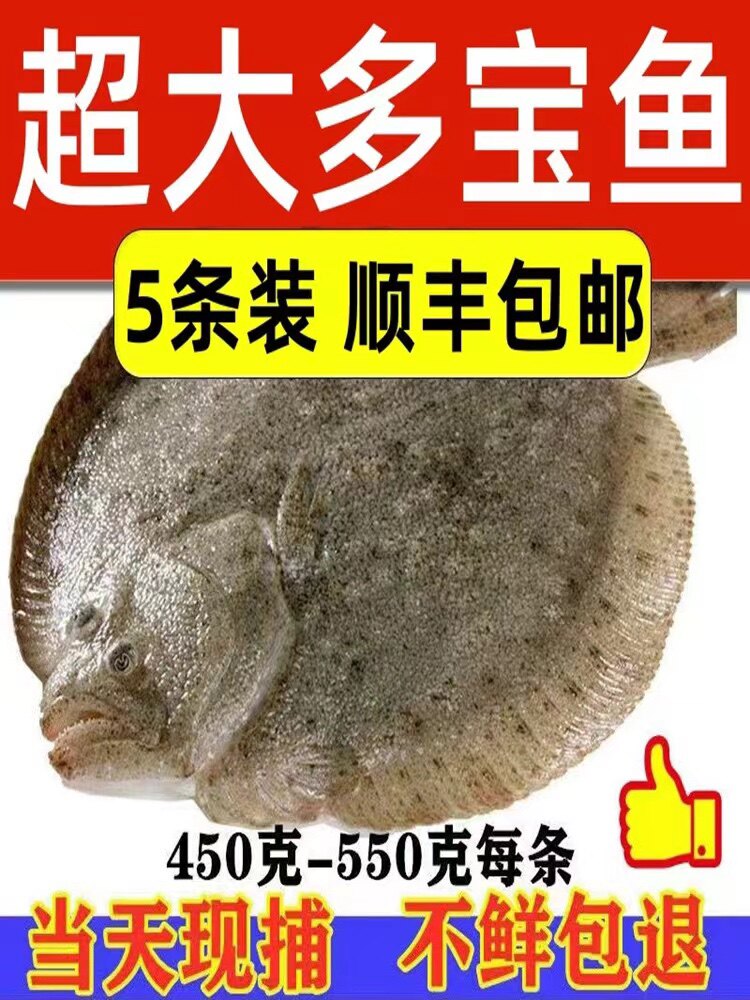 多宝鱼新鲜冷冻肉多刺少宝宝辅食