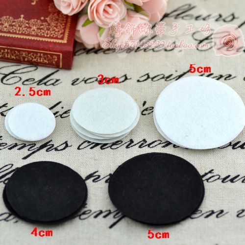 不织布圆片胸针雪纺花朵饰品配件