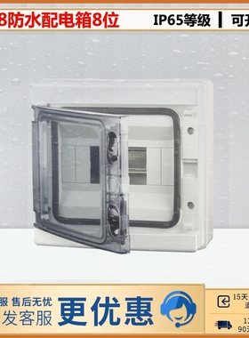 IP65HA-8户外防水配电箱8回路家用照明箱断路空气开关塑料箱C45箱