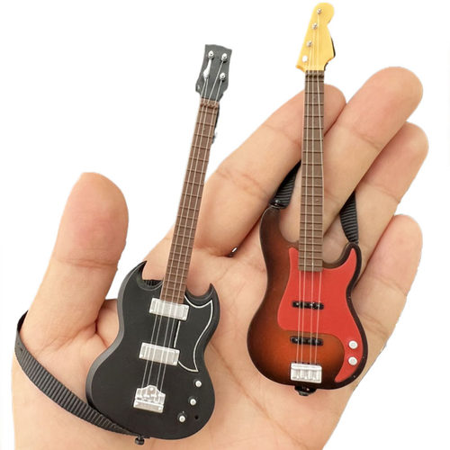 微缩背带吉他娃娃屋迷你模型包邮
