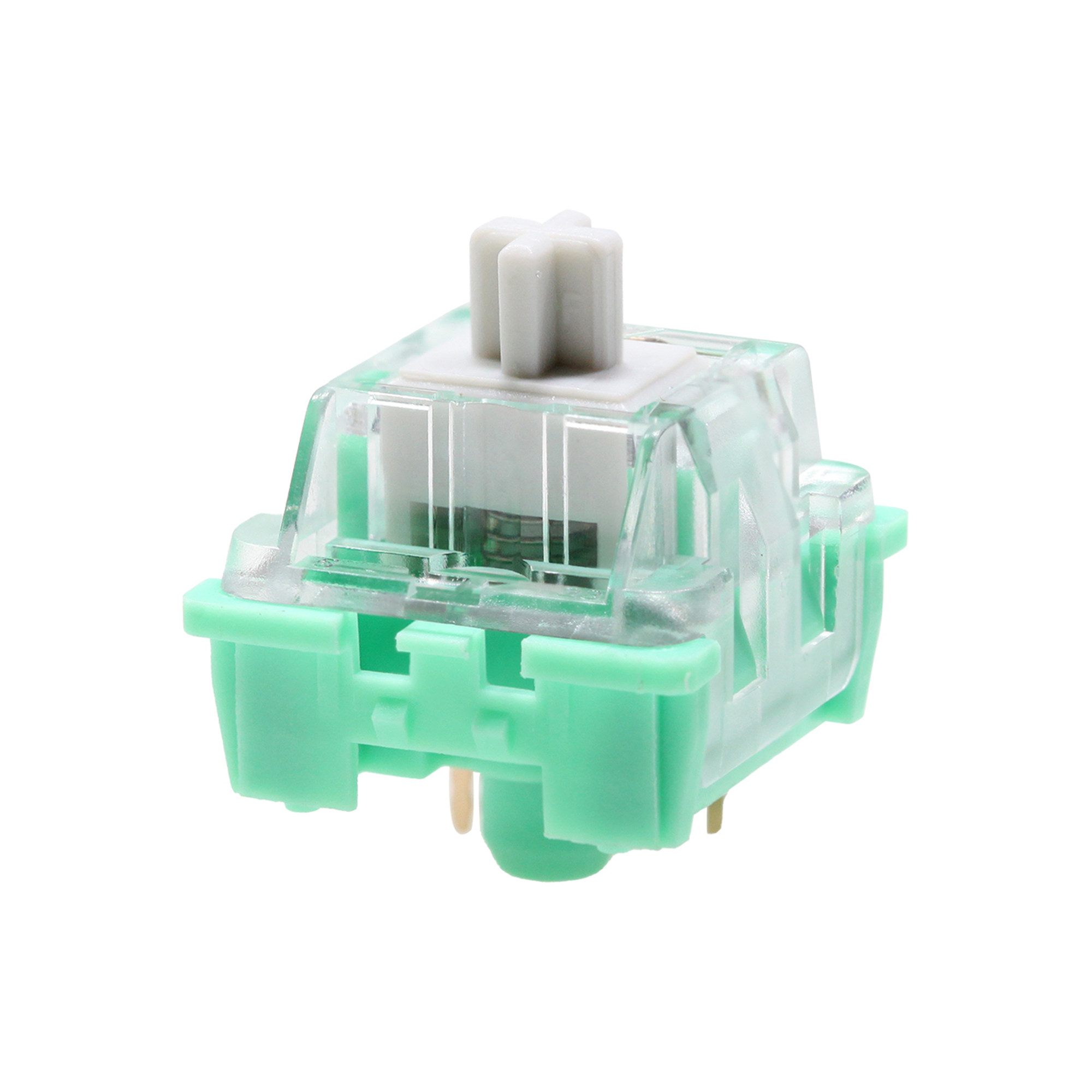 ktt康腾特白菜豆腐轴线性轴手感加长pom轴心pc尼龙外壳45g透绿色