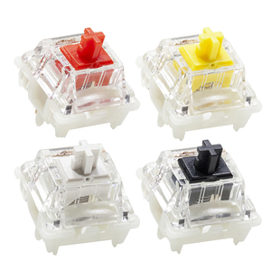 Gateron佳达隆2.0静音轴5脚适配机械键盘白黑黄红聚光上盖开关