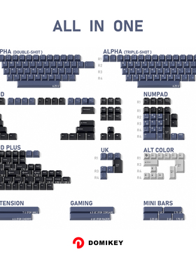 Domikey原厂计算器ABS二色键帽87 104 xd64 xd68 (BM60 65 68 80)