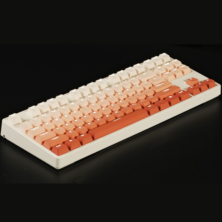 腮红渐变透光键帽PBT材质浸染OEM