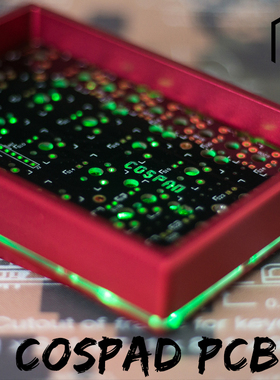 xiudi cospad 21键机械键盘客制化小键盘numpad ghpad rgb底灯pcb