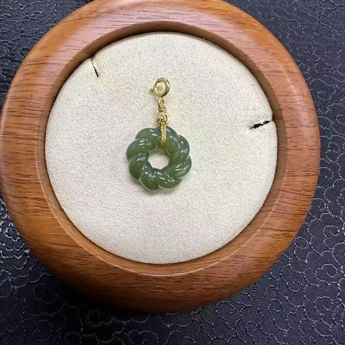 【矿姐家紫霞来了】17712  DIYS925银扣头麻花吊坠 多样性发一