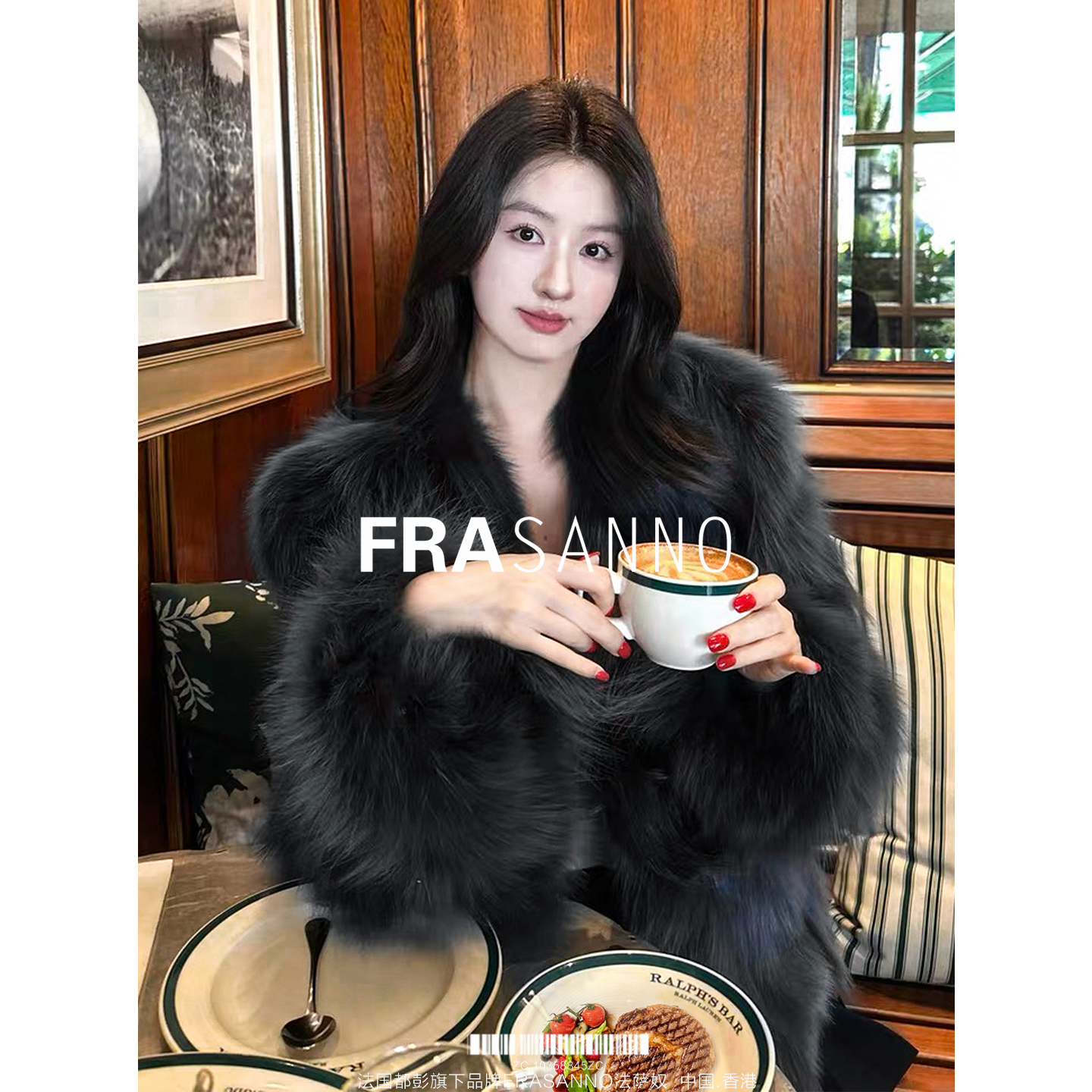 芬兰进口狐狸毛皮草外套女