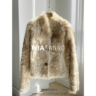 两面穿小湖羊2025冬季新款欧货真皮皮毛一体女短款羊羔毛外套时尚