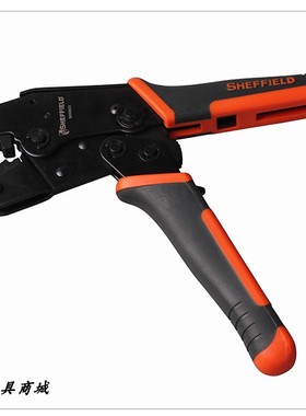 钢盾S035027 同轴端子压接钳压线钳 棘轮式冷压端子导线电缆手动