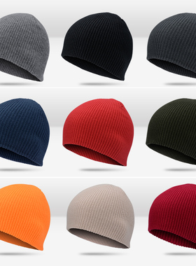 秋冬天薄款毛线帽男帽子女针织帽男保暖潮包头帽儿童帽冷帽瓜皮帽