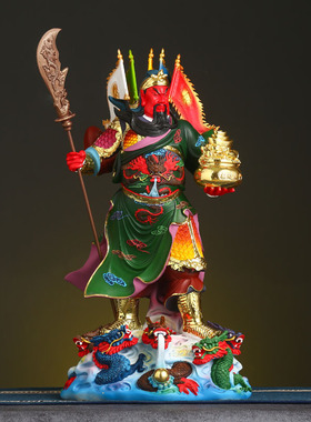精工艺树脂关公武财神佛堂摆件
