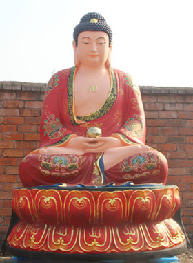 树脂玻璃钢释迦牟尼佛寺庙摆件