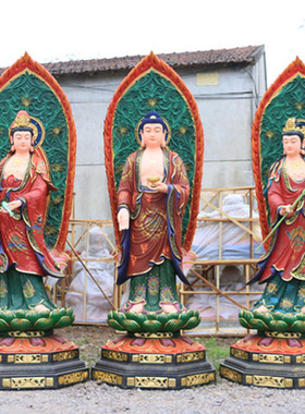 厂家直销树脂玻璃钢西方三圣摆件