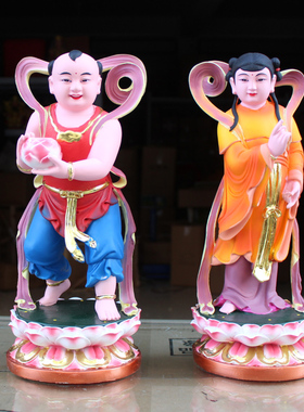 厂家直销金童玉女童男童女佛像