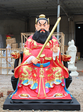 厂家直销树脂张天师祝福摆件