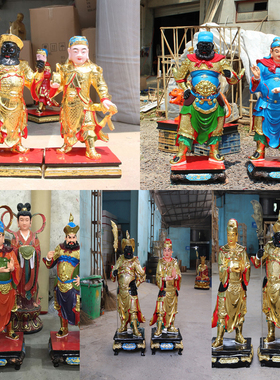 厂家直销树脂周仓关平左右护法