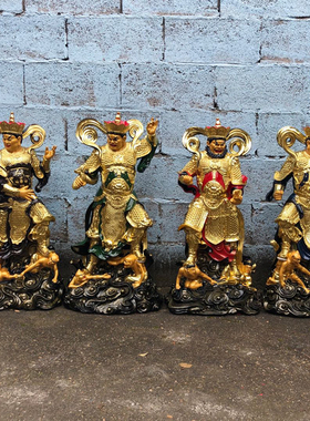 厂家直销树脂四大天王供奉摆件