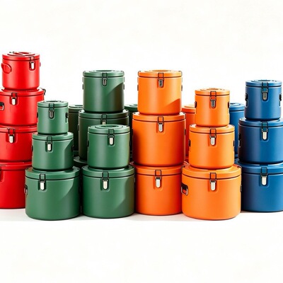 5pcs Set food warmer Hot& Cold keeping box不锈钢保冷保温箱