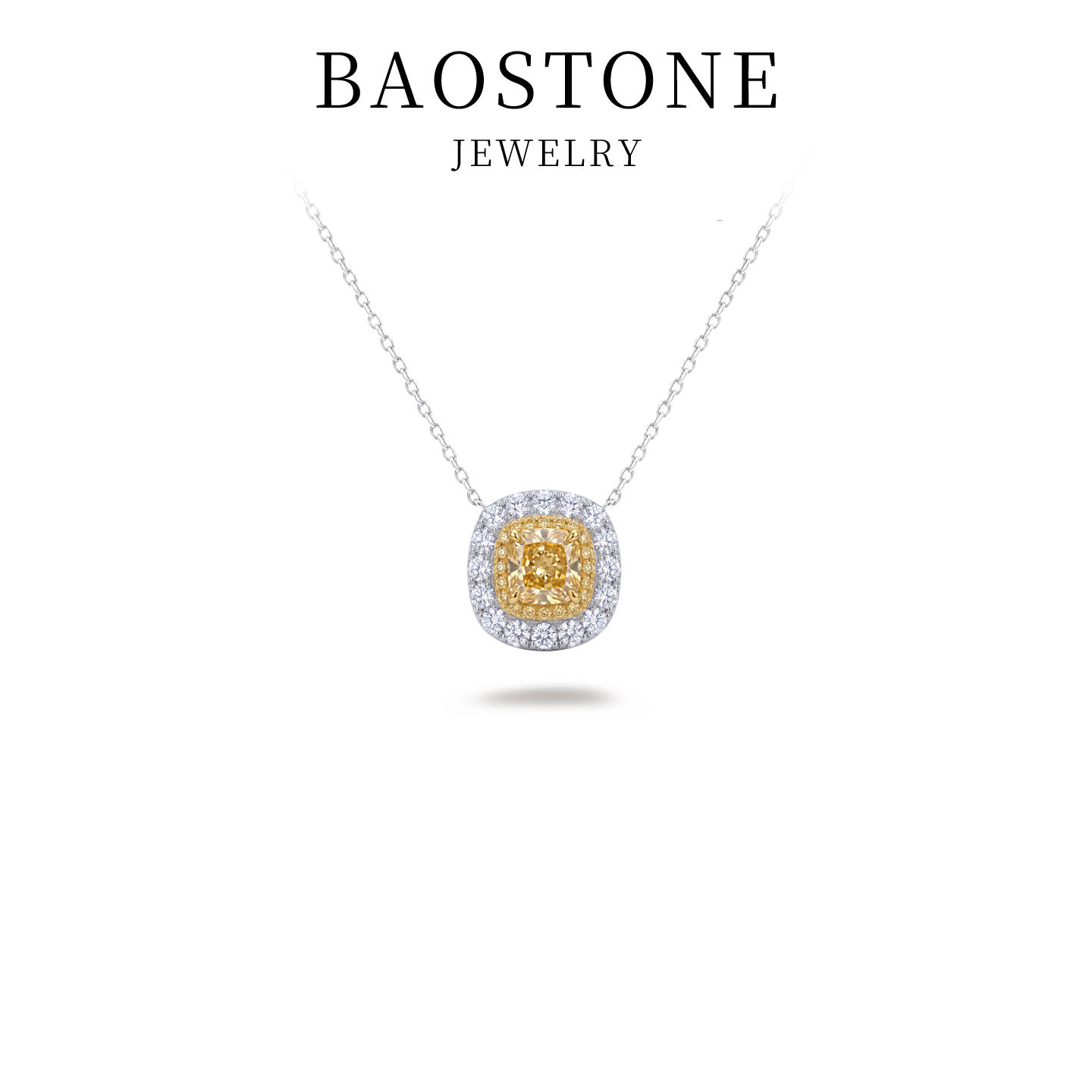 BAOSTONE经典方糖S925银项链女ins轻奢小众高级感生日礼物闺蜜款