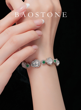 白冰葫芦手链女S925银轻奢小众