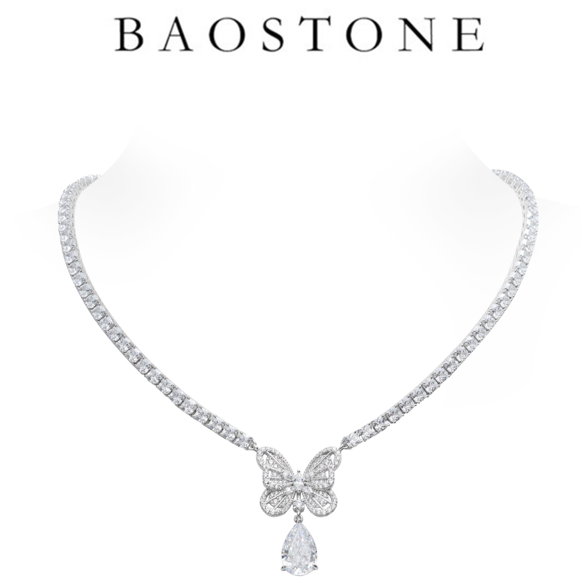 BAOSTONE黛比蝴蝶高级感气质项链