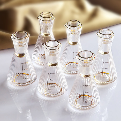 条纹分酒器款无铅玻璃家用酒器