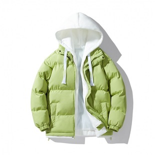 men two cotton piece vacation jacket couple Hooded winter