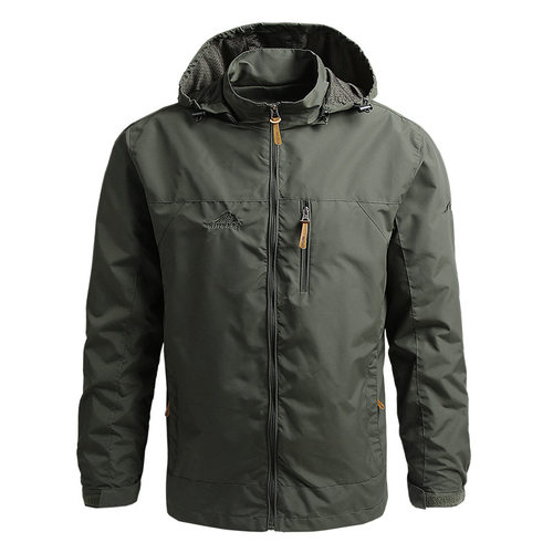 Windbreaker Men Tactical Jacket Waterproof Outdoor Hooded