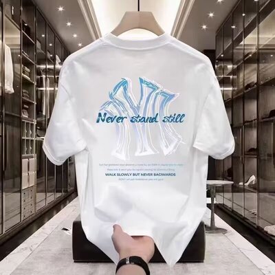 T恤2026 Summer Heavyweight 100% Cotton Short-Sleeved T-Shirt