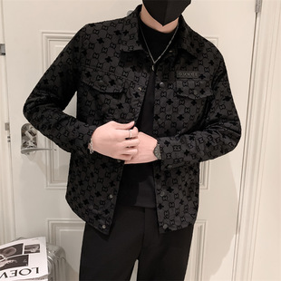Spirit young man lapel jacket autumn fashion trend brand外套
