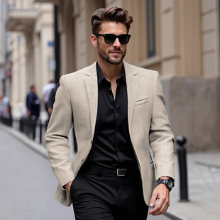Spring and autumn fashion suits thin  tops outerwear for men