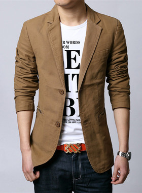 Spring Autumn Men's Suit Korean Edition Slim fit Small Suit