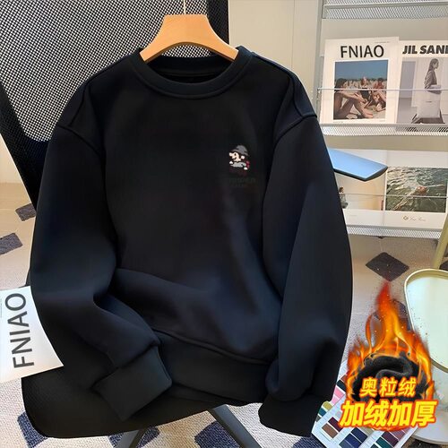 奥粒绒新款潮牌秋冬宽松百衣休闲圆领长袖男士卫衣sweatshirt men