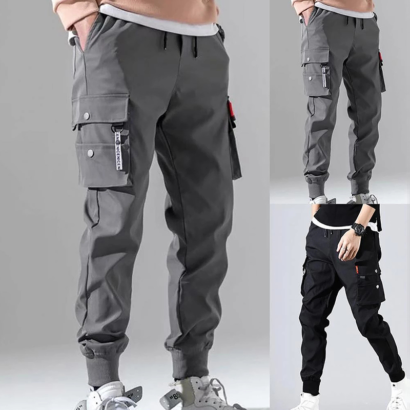 Spring Men Trousers Hip Hop Harem Joggers Cargo Sweatpants男