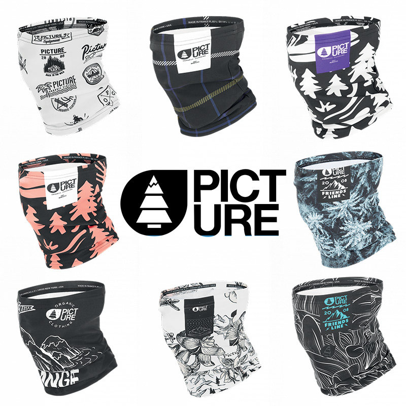 法国picture滑雪护脸面罩neckwarmer 20w透气防风户外骑行运动