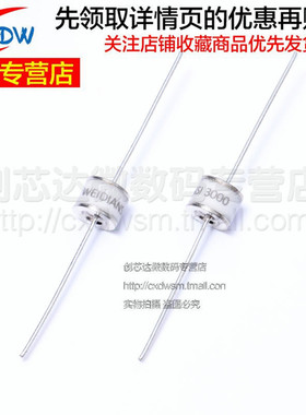 2R3000L-8 陶瓷气体放电管 防雷管  3000V 10KA 8X6mm体积