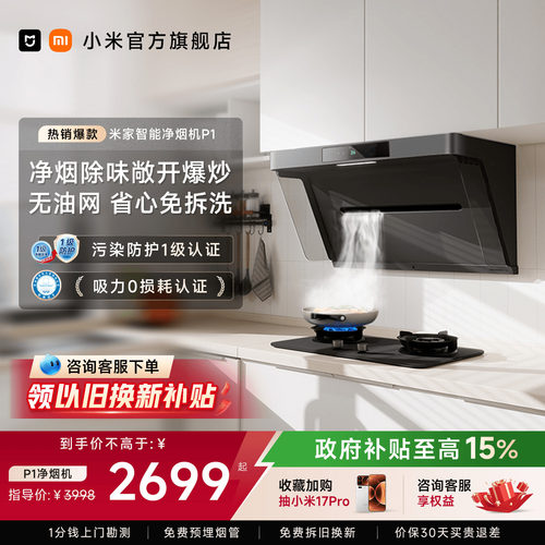 <咨询享福利>净烟机P1