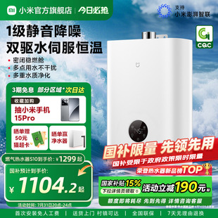 小米官方米家智能燃气热水器S10家用天然气静音水伺服恒温 新品
