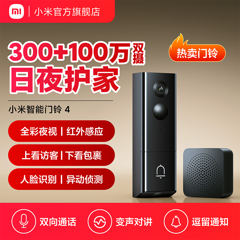 小米可视门铃猫眼摄像头