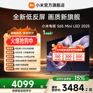 MiniLED 小米电视S 65英寸532分区288Hz超高刷电视机 低反屏