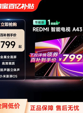 小米REDMI A43英寸2025节能版新款家用智能电视机以旧换新补贴