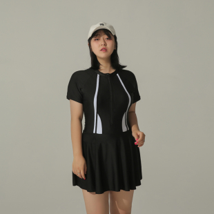 卓游大码 胖mm200斤显瘦遮肉宽松运动游泳学生 2023新游泳衣女夏季