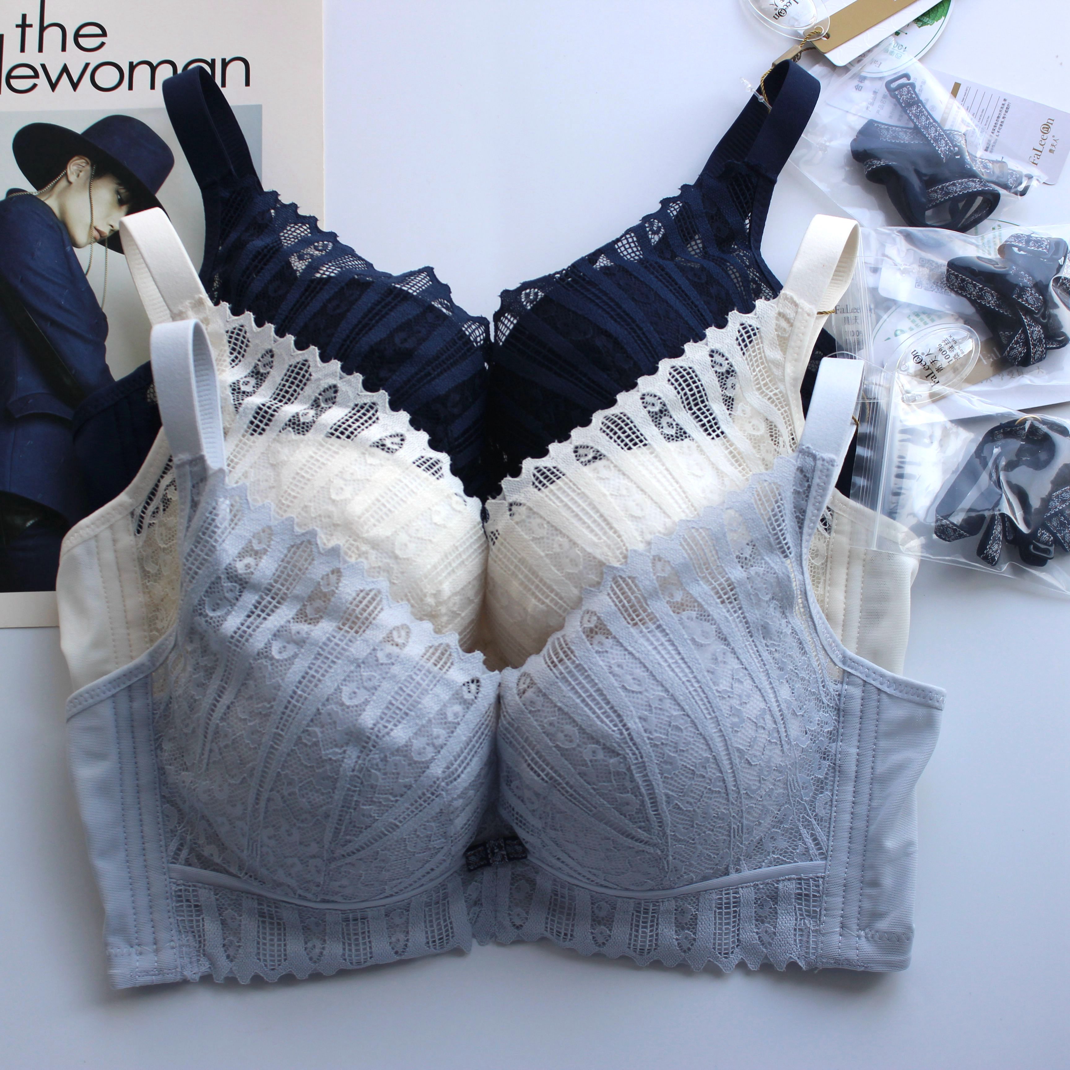 贵夫人新款正品软钢圈蚕丝内衣上薄下厚女聚拢收副乳文胸fa9303