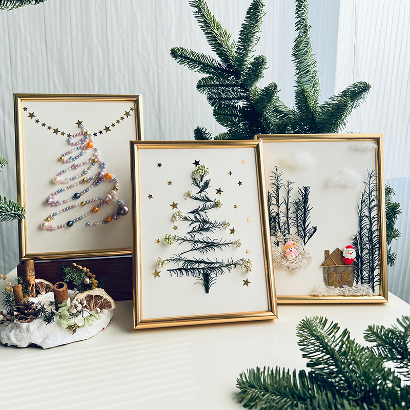 DIY圣诞节材料包相框礼物