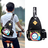 new pattern Korean Edition Graffiti student motion Chest pack Inclined shoulder bag The single shoulder bag Youth fashion Trend knapsack Waist pack