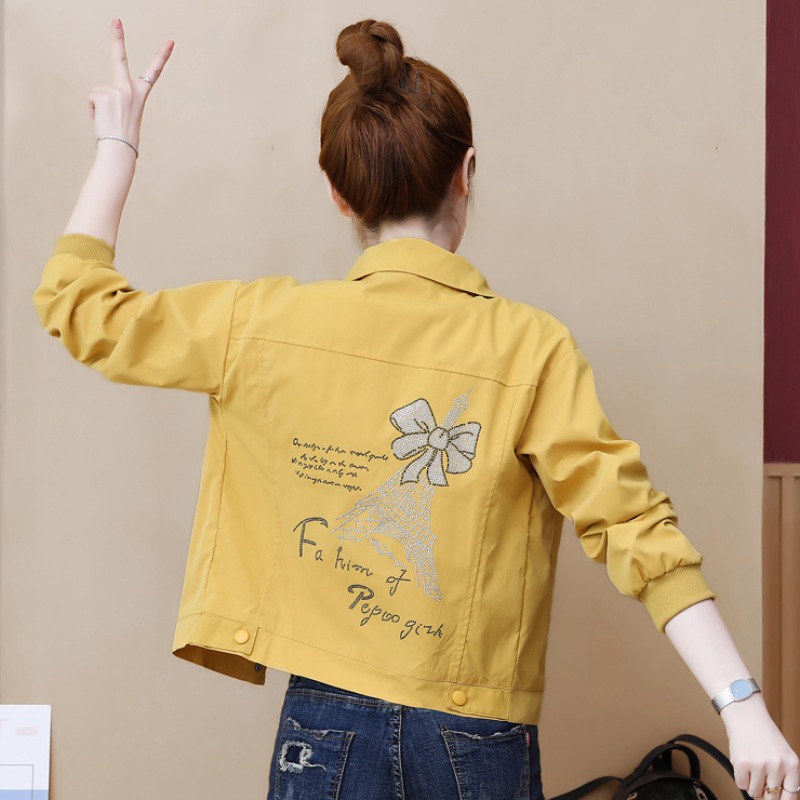 百搭短款小个子夹克上衣春秋新款