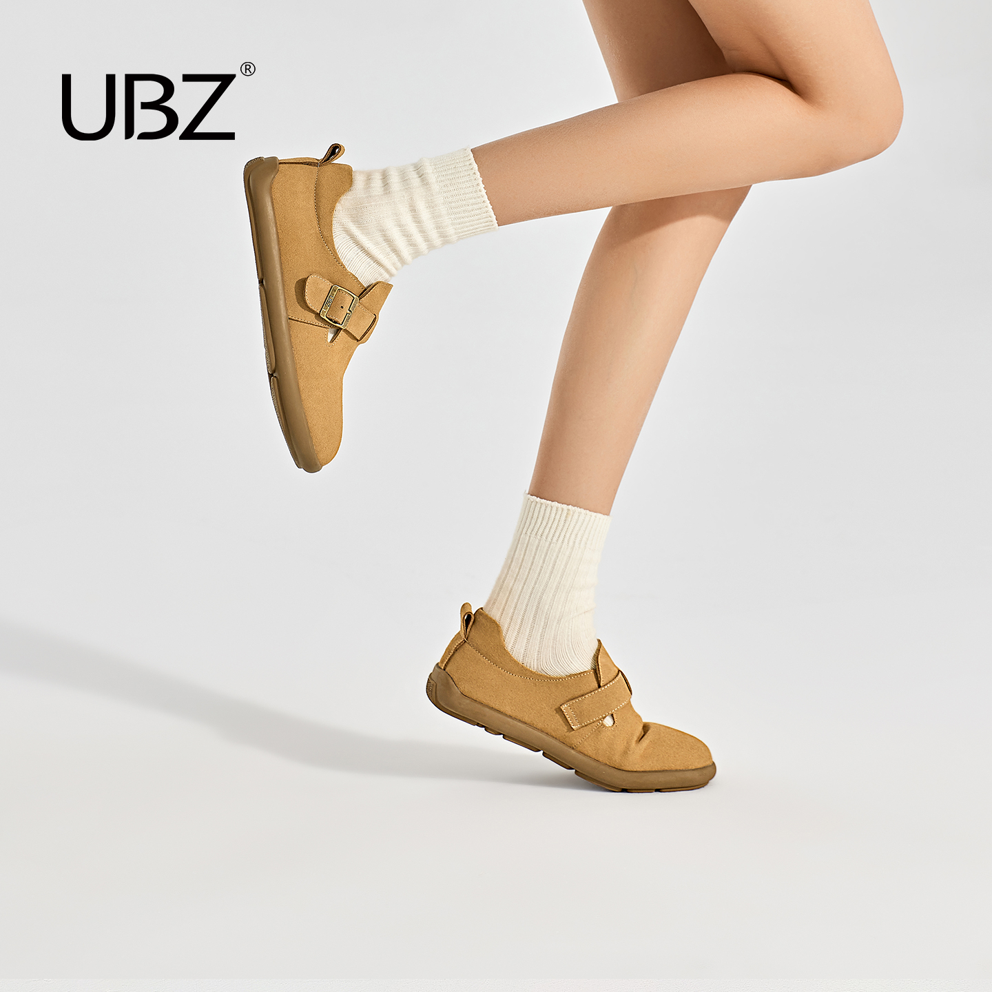 UBZ全包真皮复古休闲百搭勃肯鞋