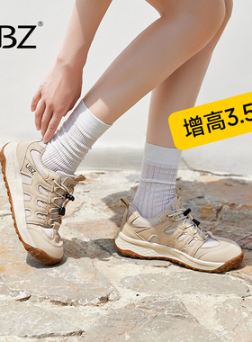 UBZ 登山鞋女2026春季新款户外厚底防滑透气运动徒步休闲鞋