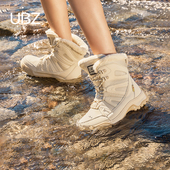 加绒抗寒中筒滑雪棉鞋 UBZ 防水户外防滑哈尔滨雪地靴女2026冬新款