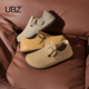 UBZ 全包真皮百搭复古软底休闲博肯单鞋 防水勃肯鞋 女2026年春新款